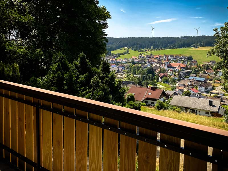 Aussicht vom Balkon